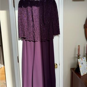 Elegant Purple Evening Gown